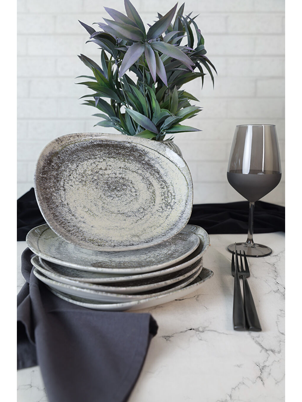 Karışık Professional Celestia İsabella Pasta Tabağı 23 Cm 6 Adet-2