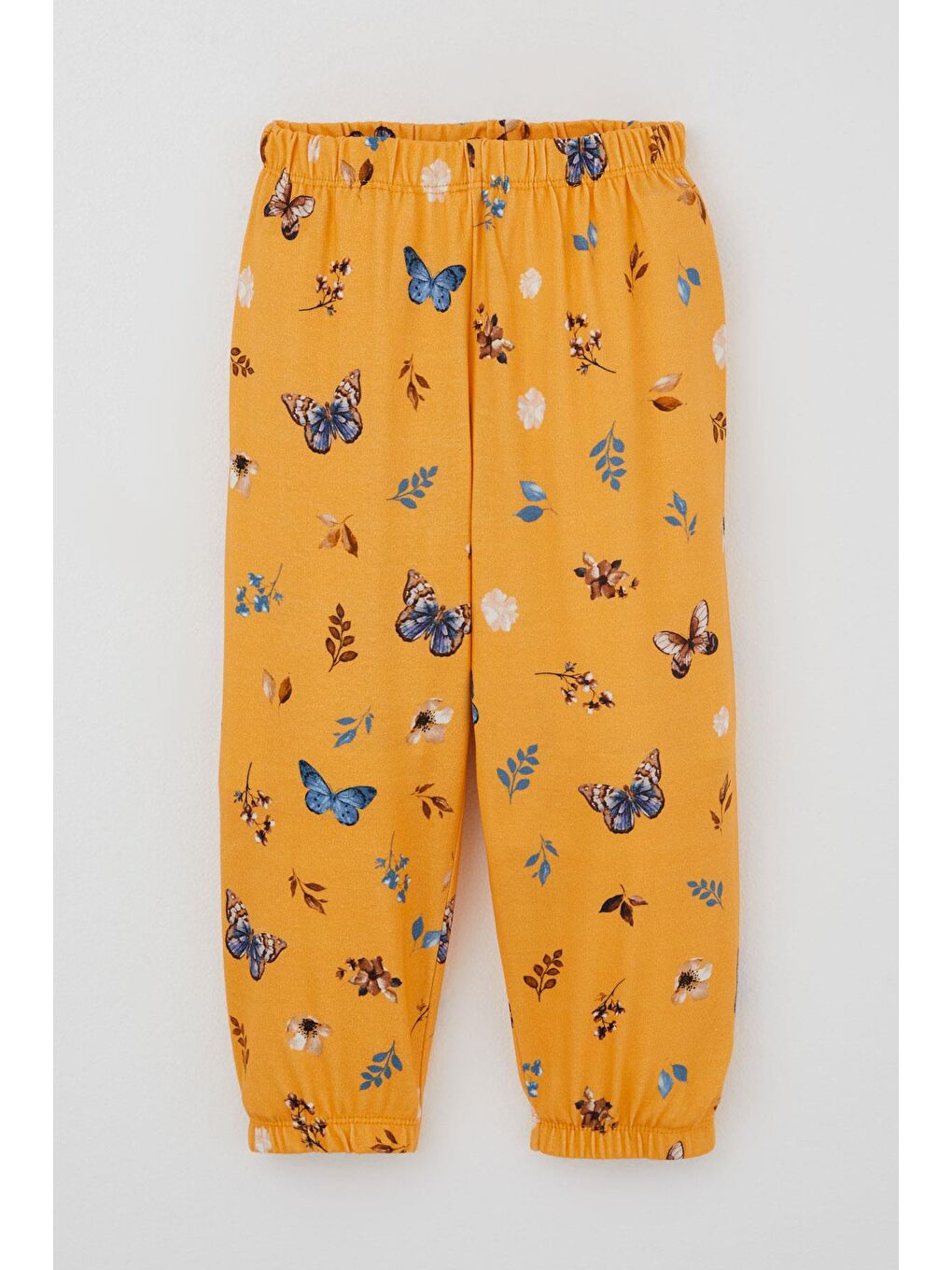 Kız Bebek Pijama Takımı Bahar Temalı Kelebek Rüyası Sarı (9 Ay-3 Yaş)-2