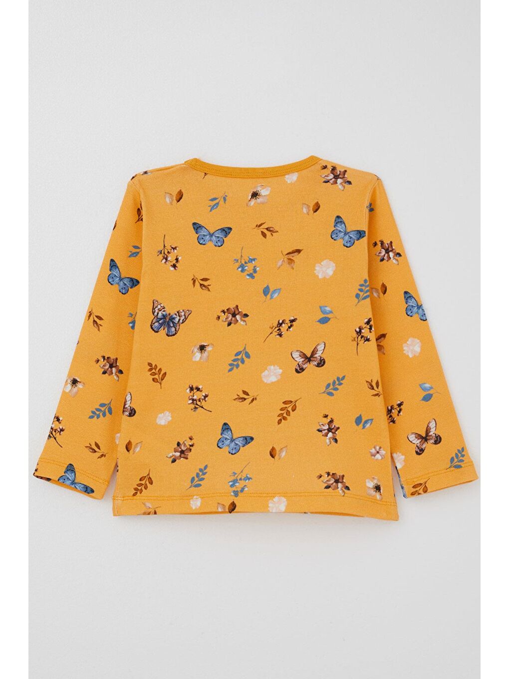 Kız Bebek Pijama Takımı Bahar Temalı Kelebek Rüyası Sarı (9 Ay-3 Yaş)-3