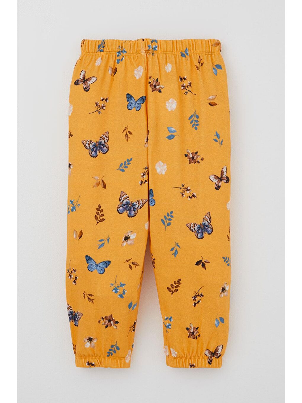 Kız Bebek Pijama Takımı Bahar Temalı Kelebek Rüyası Sarı (9 Ay-3 Yaş)-4