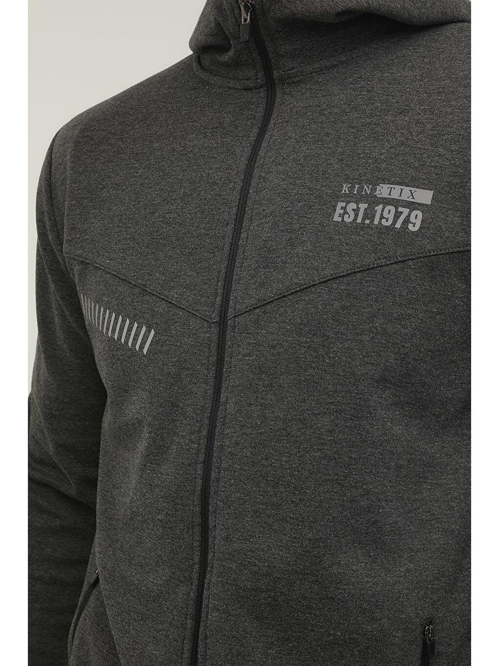 Gri Erkek Eşofman Üstü-3