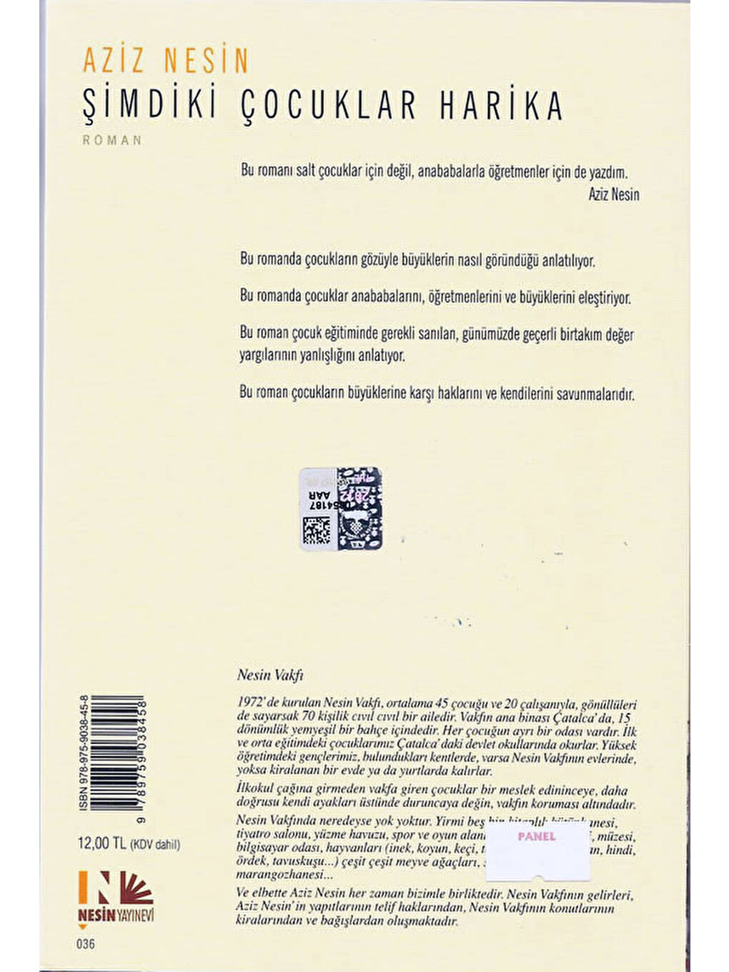 Şimdiki Çocuklar Harika Aziz Nesin-2