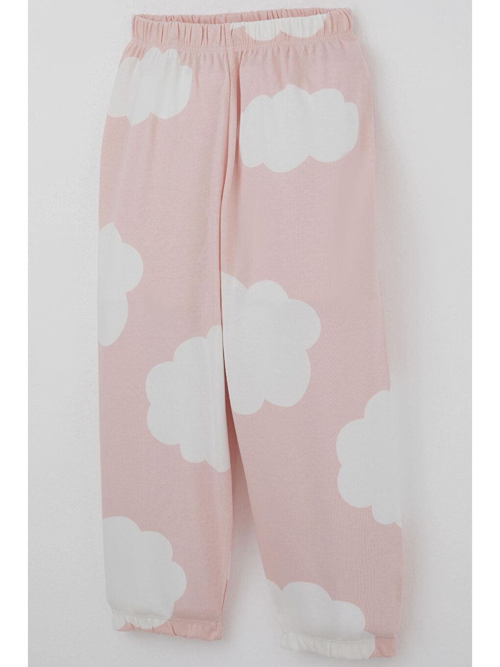 Kız Çocuk Pijama Takımı Bulut Desenli Pembe (1-3 Yaş)-6