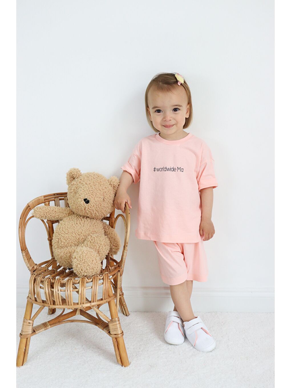 Pembe Süprem Yazlık Oversize Takım-3