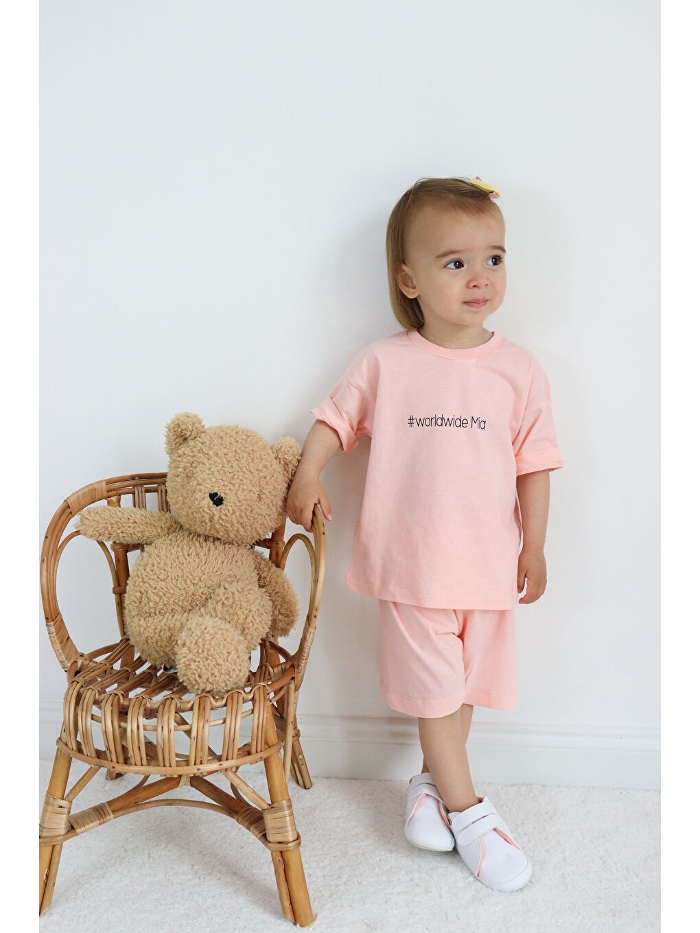 Pembe Süprem Yazlık Oversize Takım-4