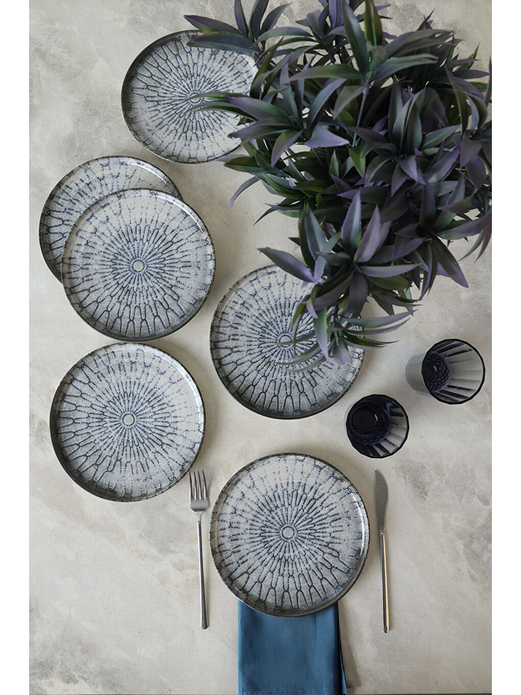 Karışık Professional Monoform Nordic Pasta Tabağı 22 Cm 6 Adet-3