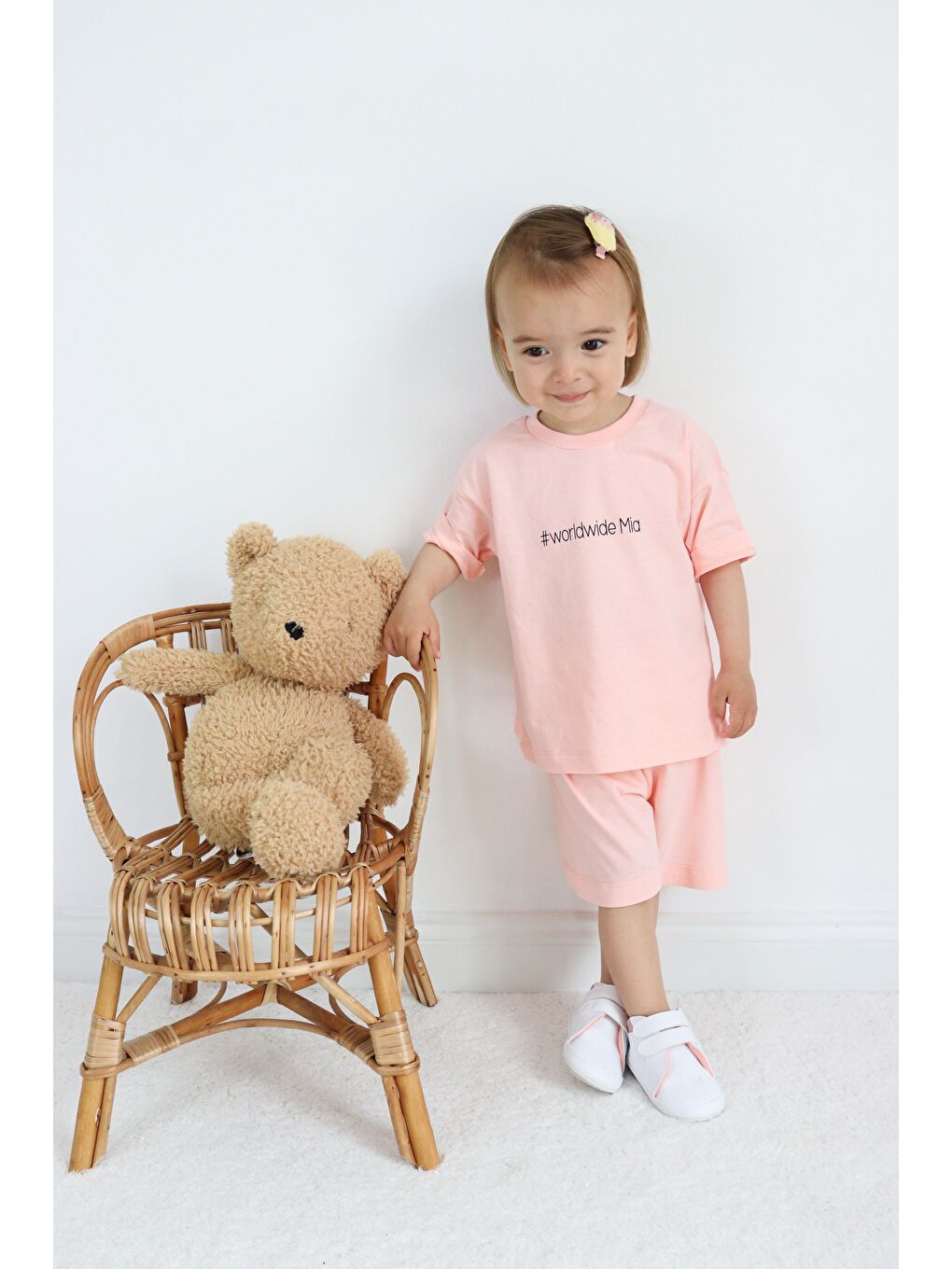 Pembe Süprem Yazlık Oversize Takım-5