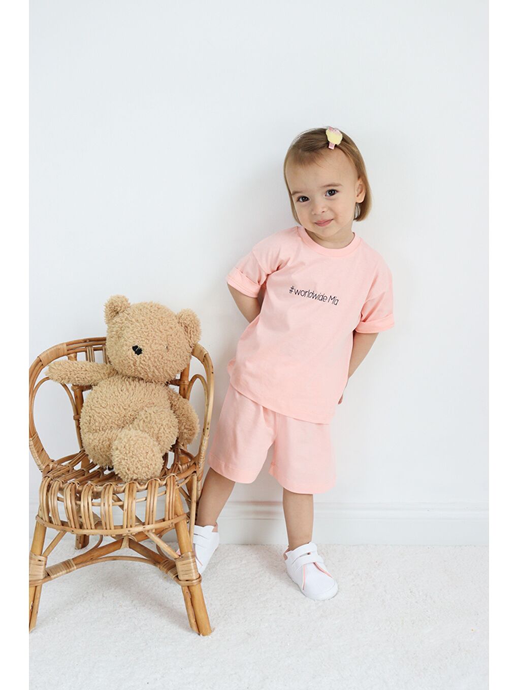 Pembe Süprem Yazlık Oversize Takım-7