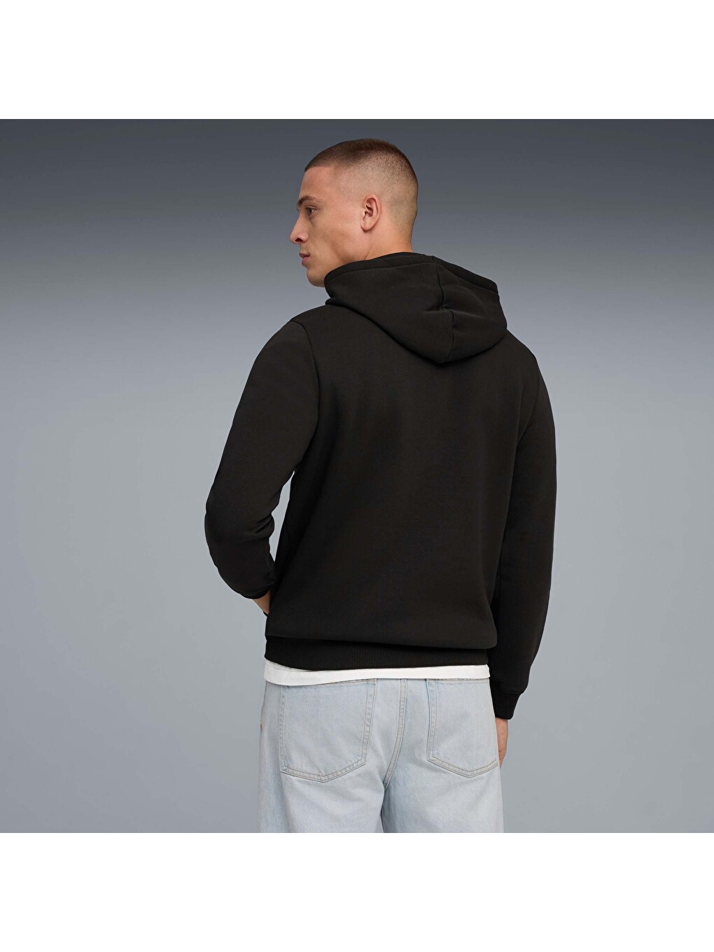 Siyah GALATASARAY FtblESSENTIALS Erkek Kapüşonlu SWEATSHIRT-2