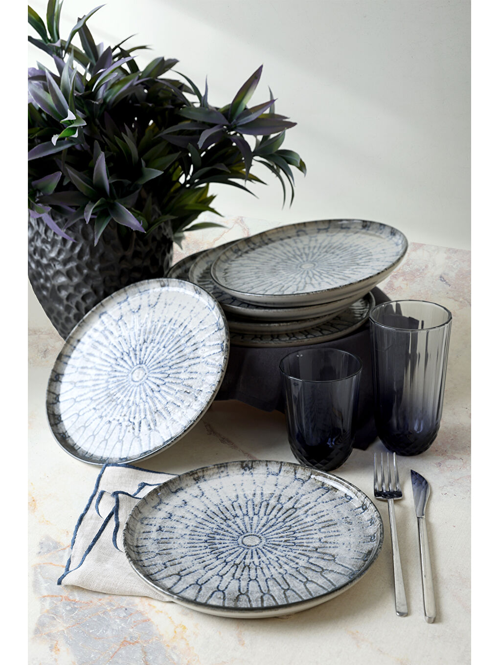 Karışık Professional Monoform Nordic Pasta Tabağı 22 Cm 6 Adet-4