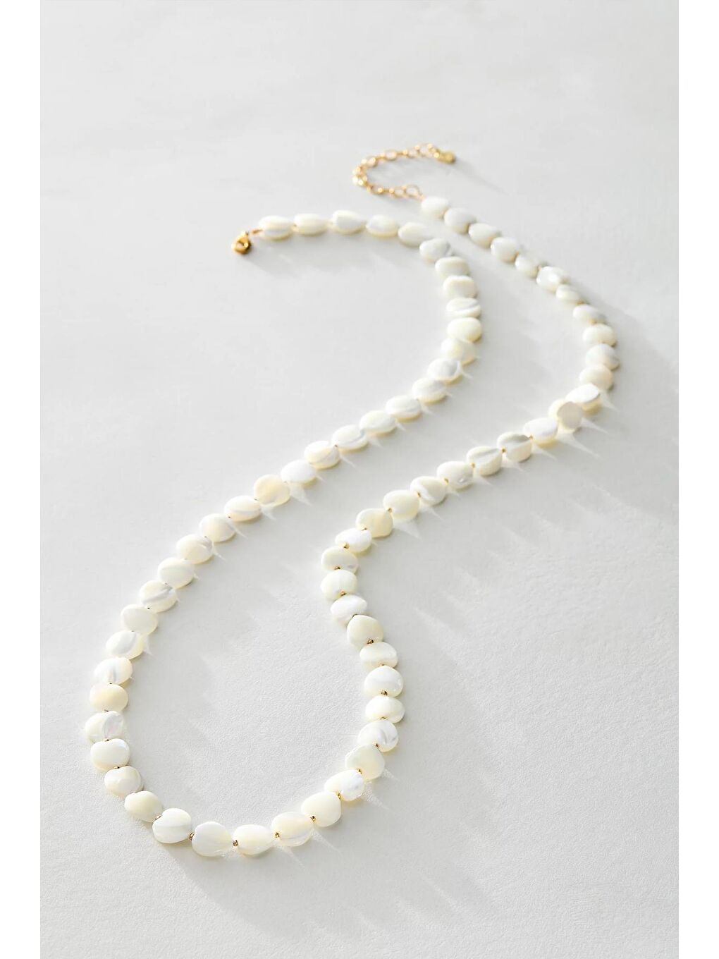 Doğal Sedefli Beyaz Kalp Bel Zinciri Vücut Takısı