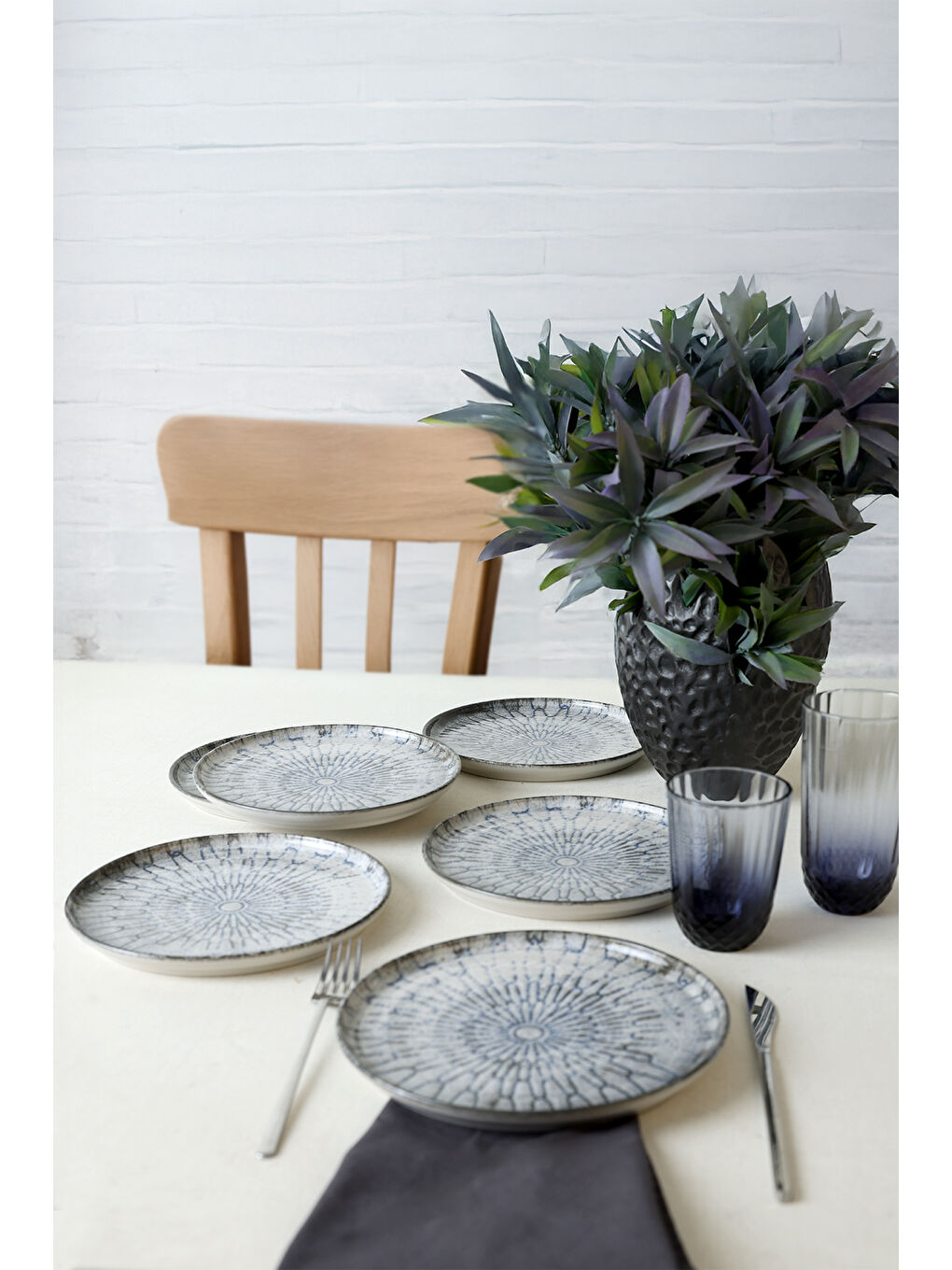 Karışık Professional Monoform Nordic Pasta Tabağı 22 Cm 6 Adet-6