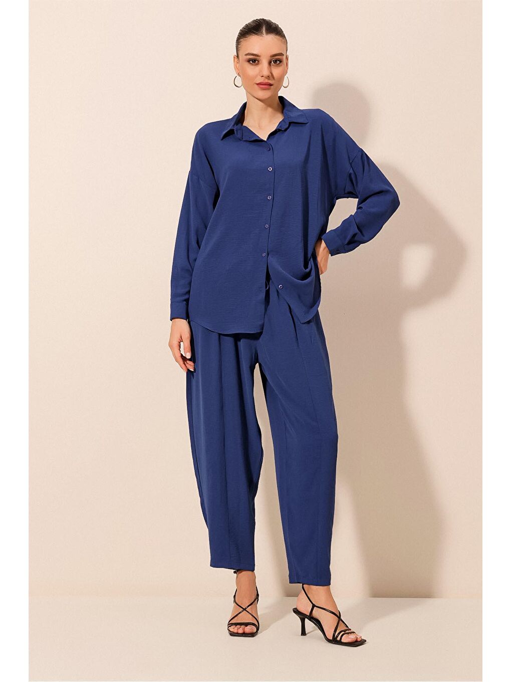 Mavi 6593 Oversize İkili Takım - Saks