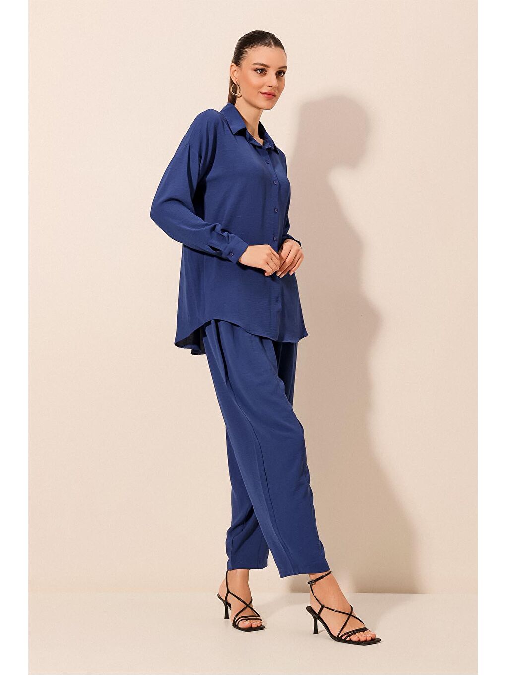 Mavi 6593 Oversize İkili Takım - Saks-1