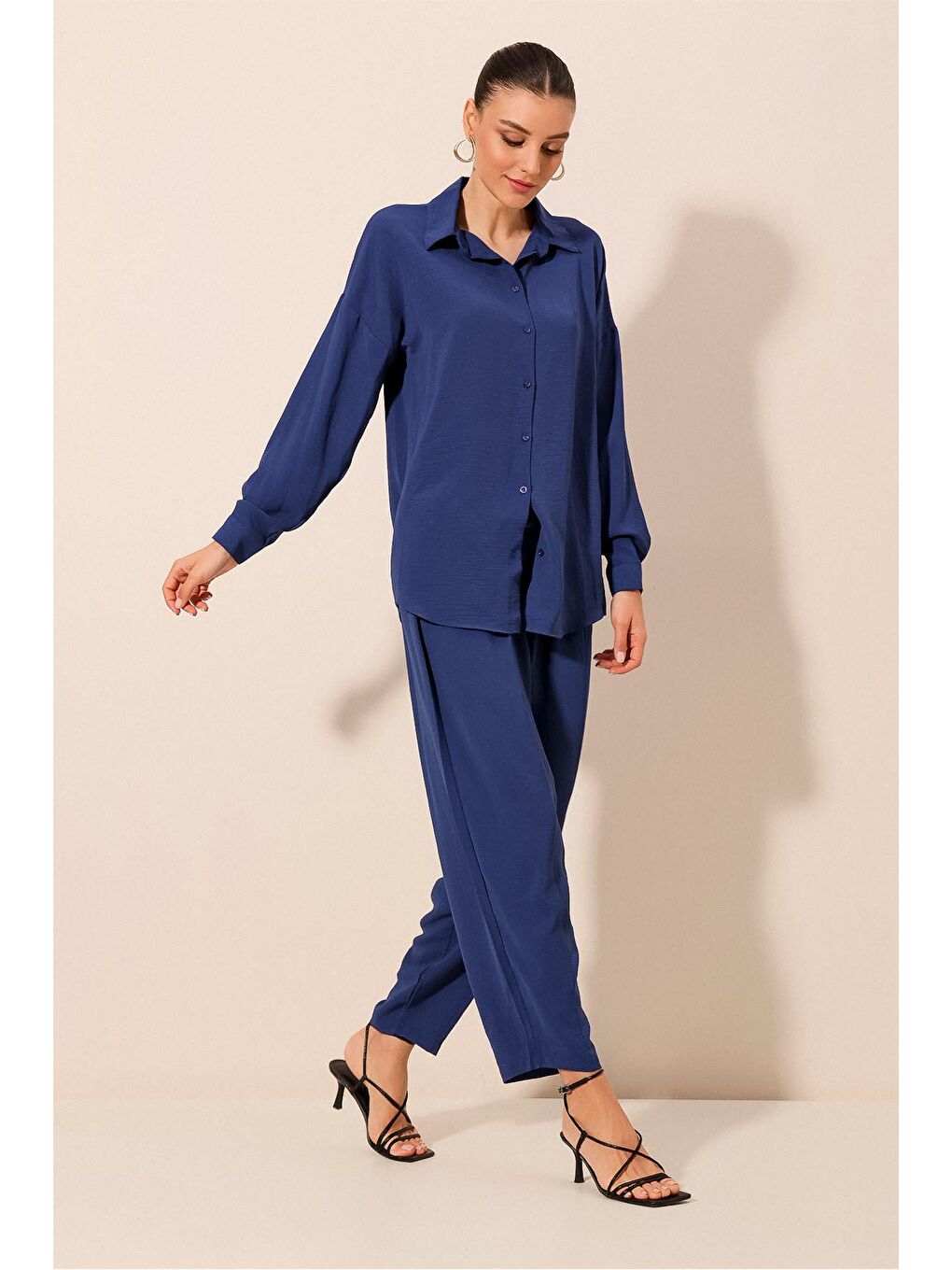 Mavi 6593 Oversize İkili Takım - Saks-3