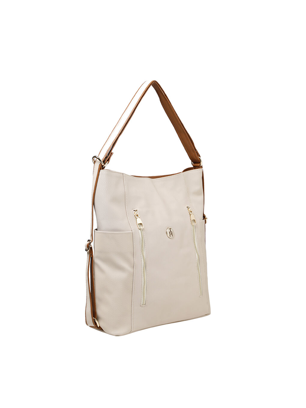 Kahverengi Kadın Omuz Çantası TH-YK12936 Krem-Taba-4