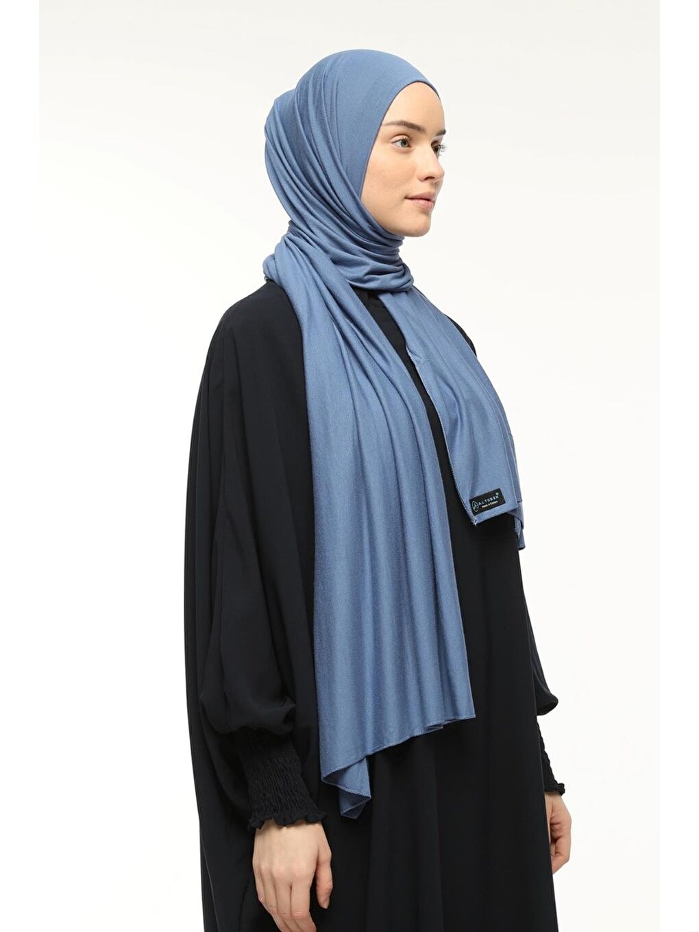 Turkuaz Tesettür Düz Penye Şal-2