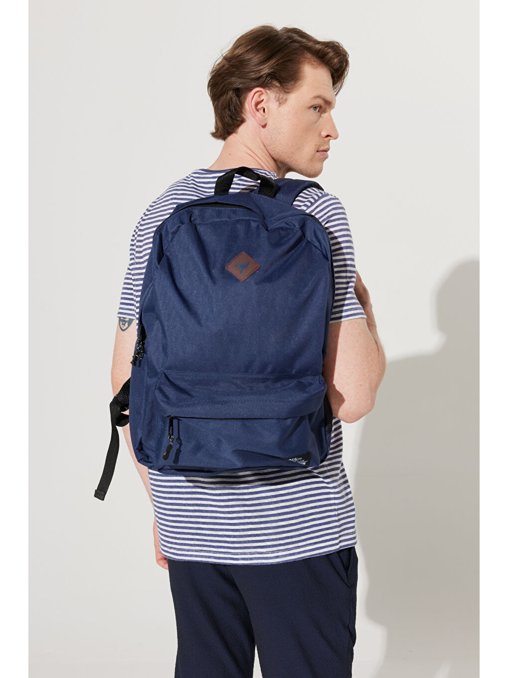 Erkek Lacivert Logolu Okul-Sırt Çantası-6
