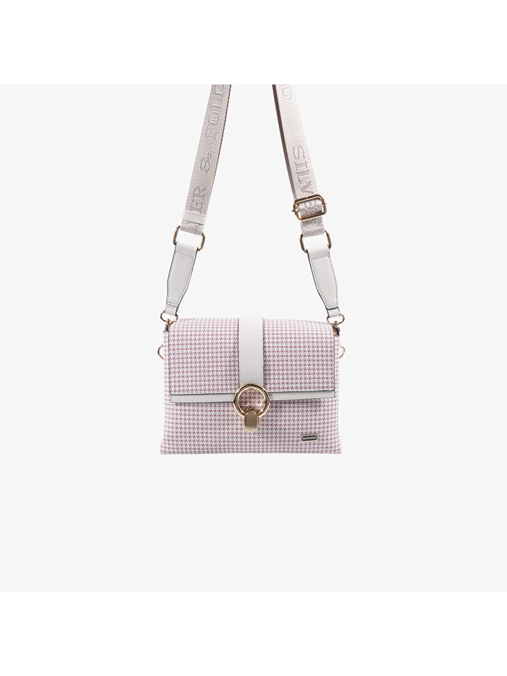 Pembe Kadın SP1275-M204 SILVER POLO Çapraz Çanta Bordo-Kemik-1