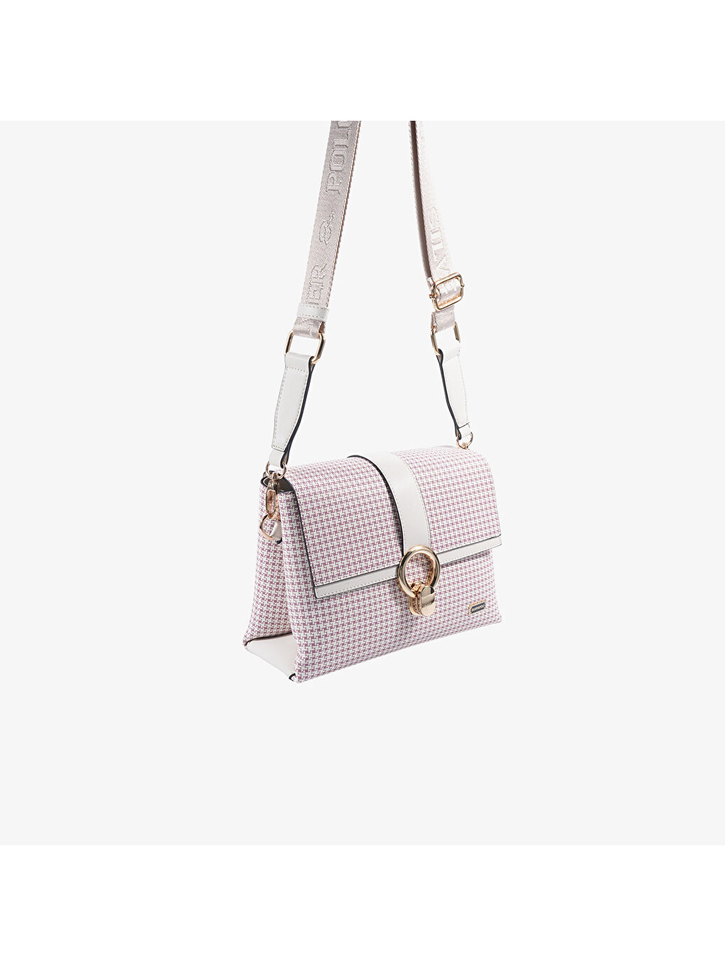 Pembe Kadın SP1275-M204 SILVER POLO Çapraz Çanta Bordo-Kemik-2