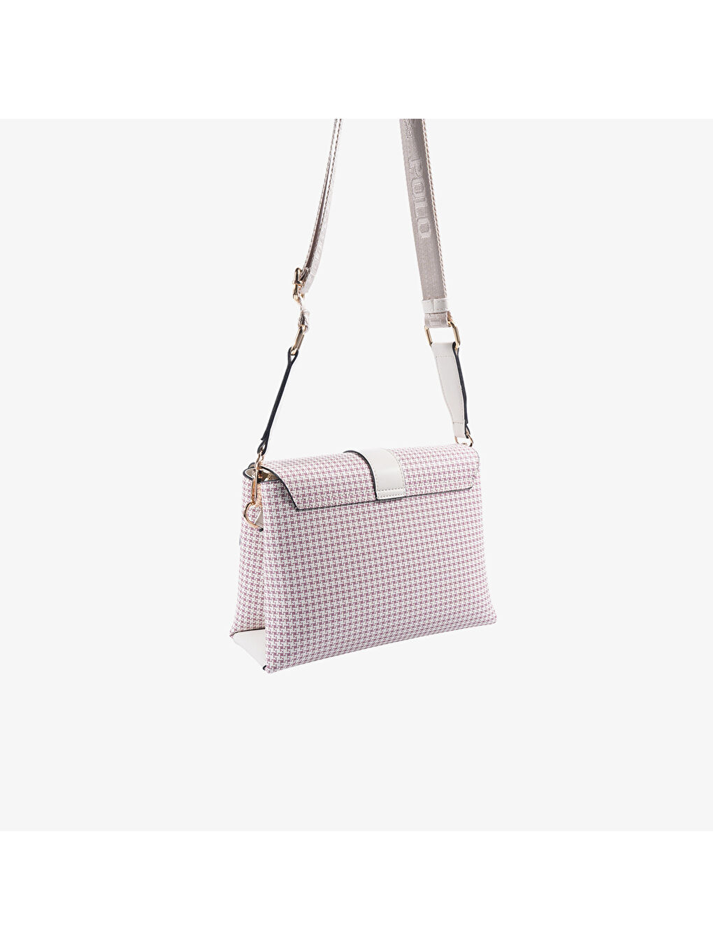 Pembe Kadın SP1275-M204 SILVER POLO Çapraz Çanta Bordo-Kemik-4