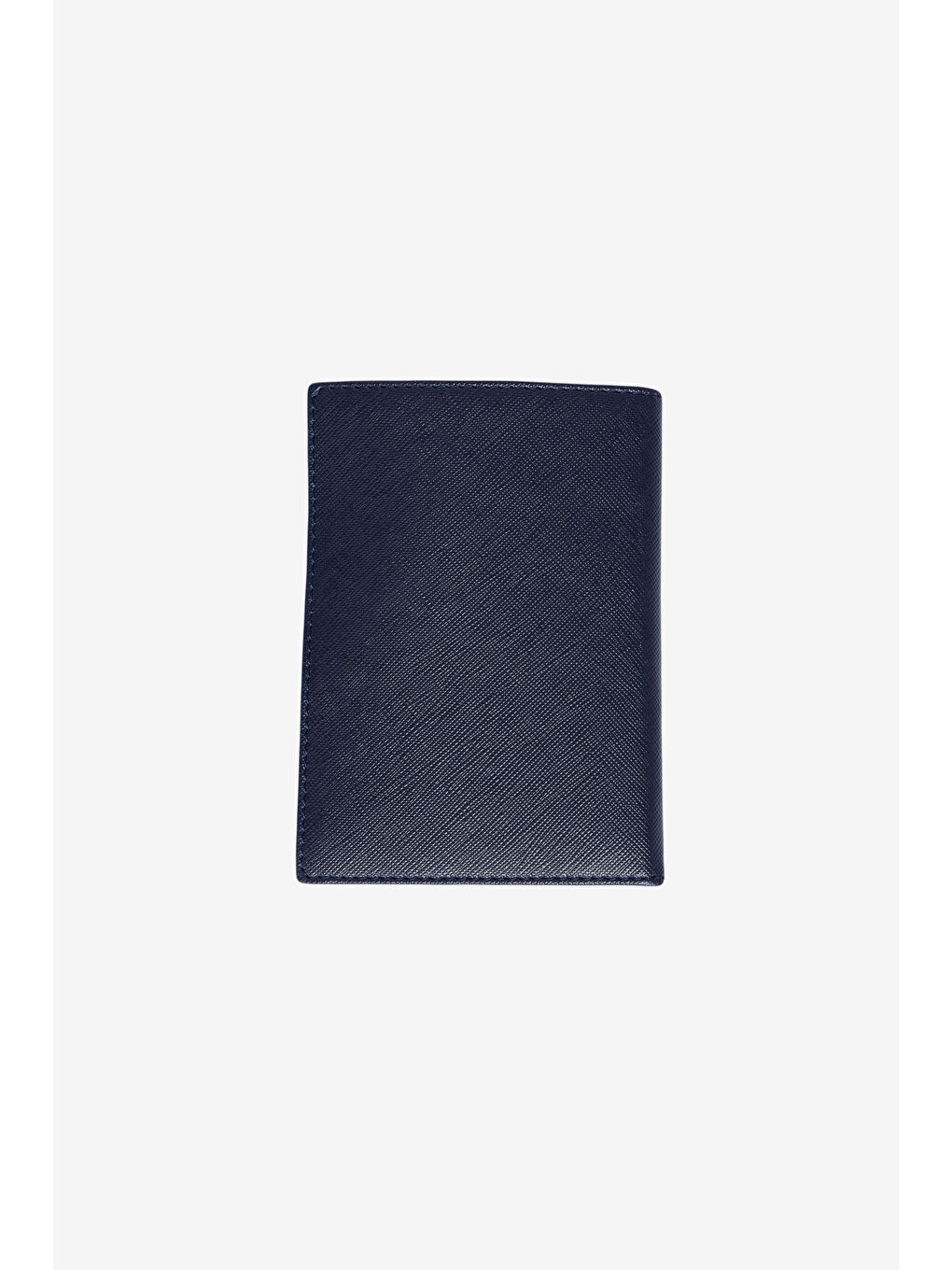 Erkek Lacivert Suni Deri El Yapımı Pasaportluk-3