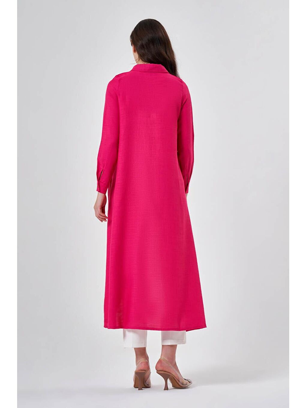 Uzun Fuşya Tunik-2