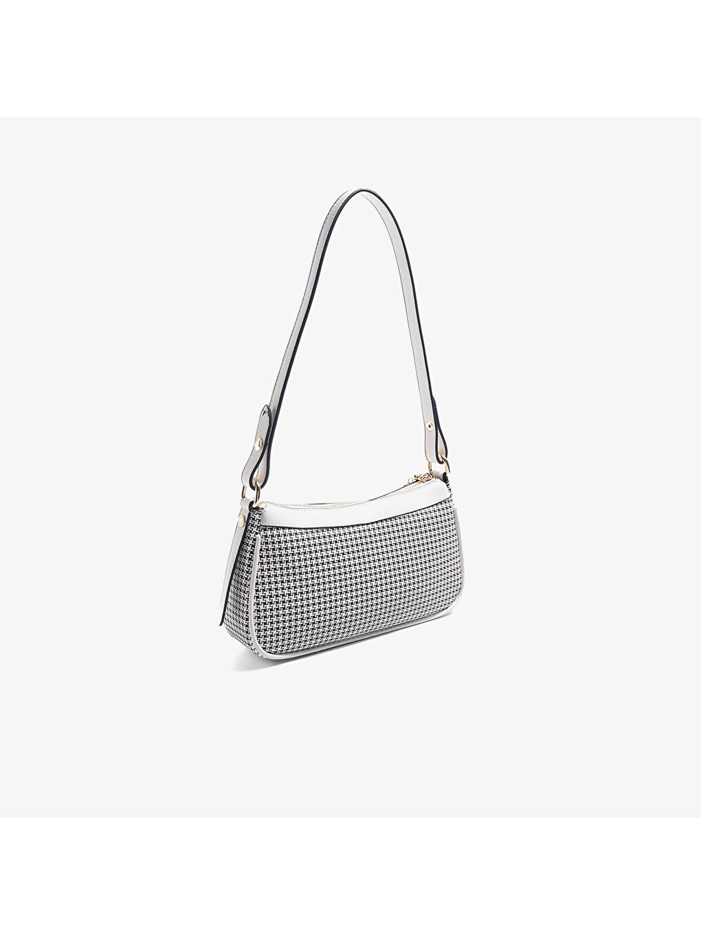 Kadın SP1274-M204 SILVER POLO Çapraz Çanta Siyah-Kemik-4