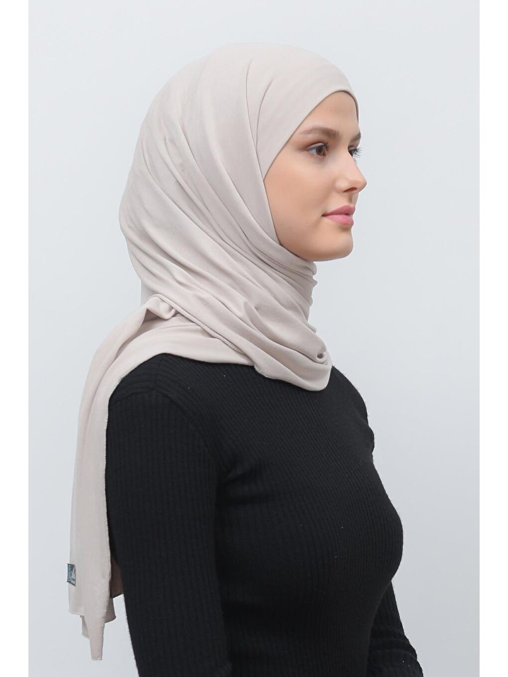 Kahverengi Tesettür Düz Penye Şal-2