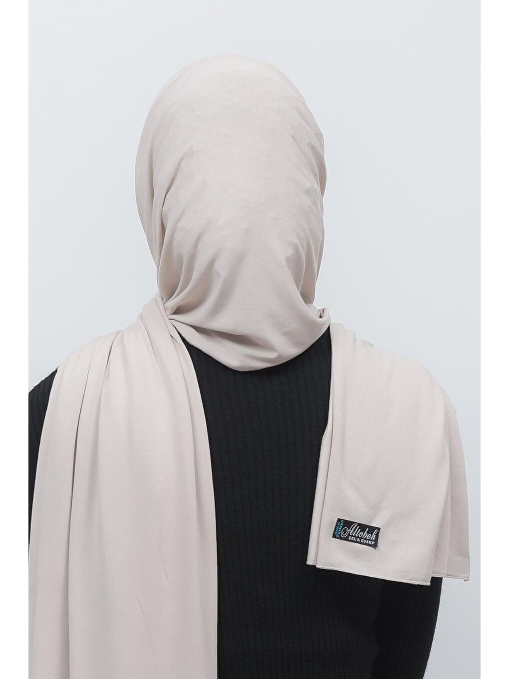 Kahverengi Tesettür Düz Penye Şal-4