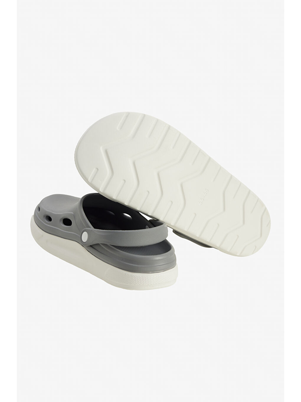 Erkek Açık Gri Rahat Taban Günlük/Plaj Terliği-3