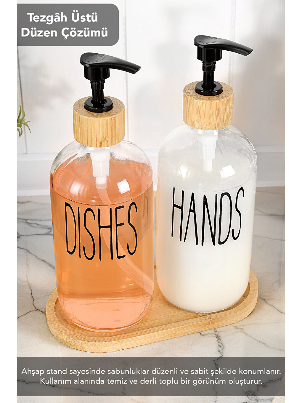 Beyaz 2'li Süngerlik Bölmeli Sıvı Sabunluk-4