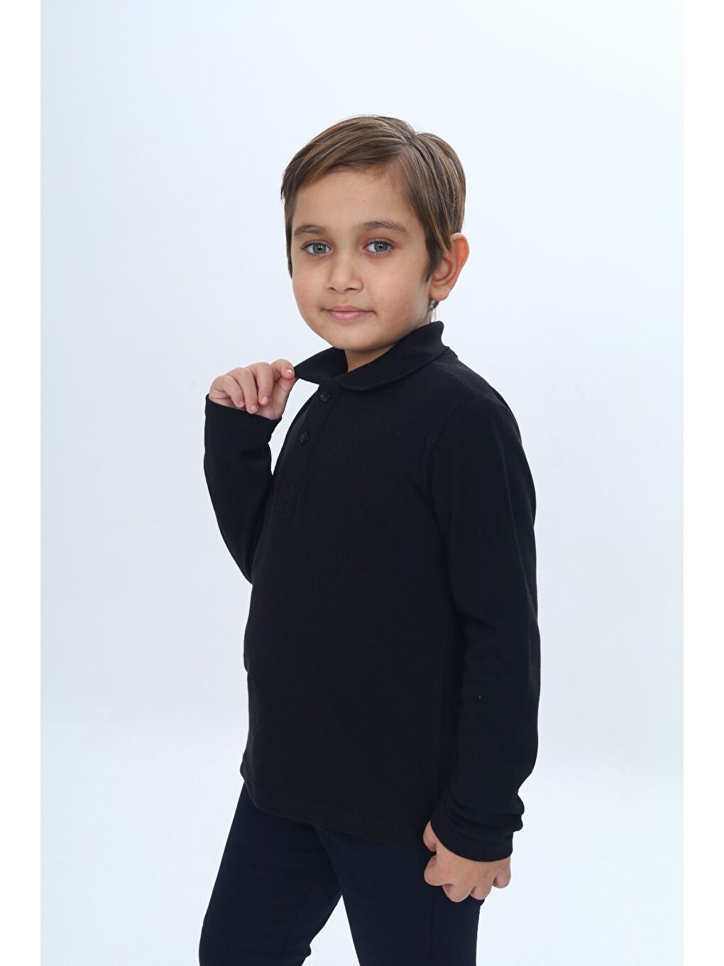 Siyah Unisex Çocuk Tişört-6