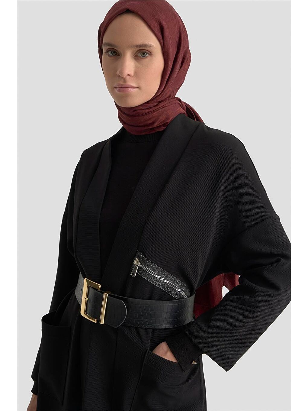 Hırka 25Kt509 Siyah-2