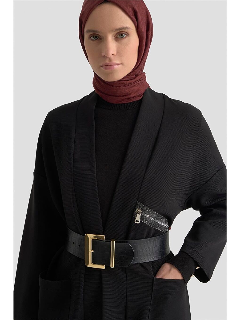 Hırka 25Kt509 Siyah-3