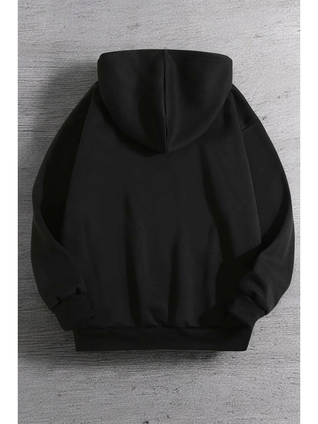 uyguntarz Siyah Special Agent Baskılı Oversize Sweatshirt - 1