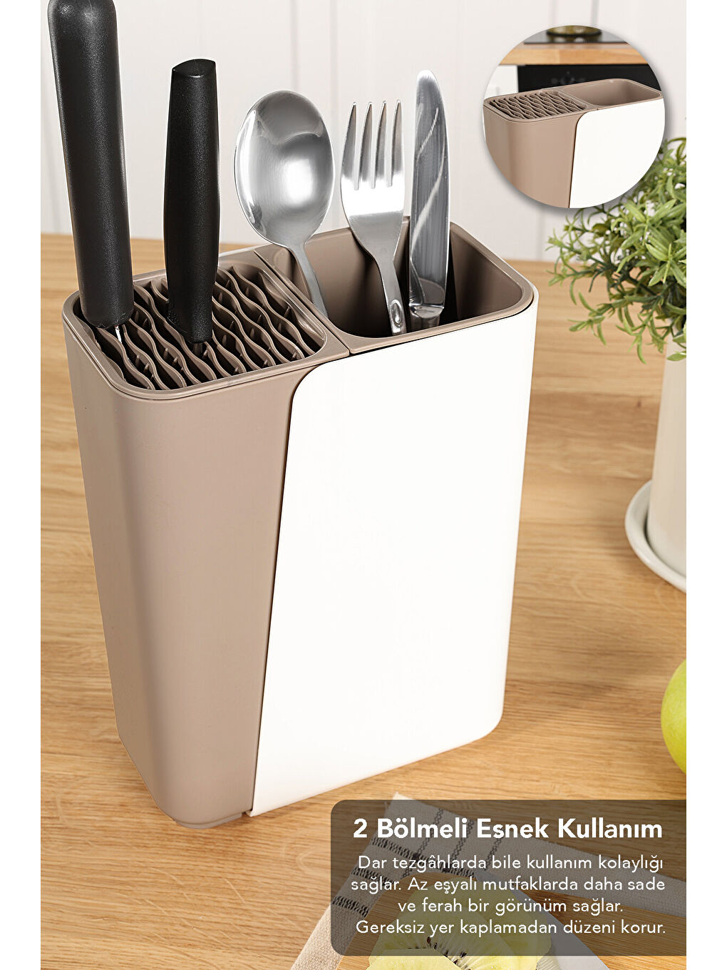 Ekru Bölmeli Bıçaklık-3