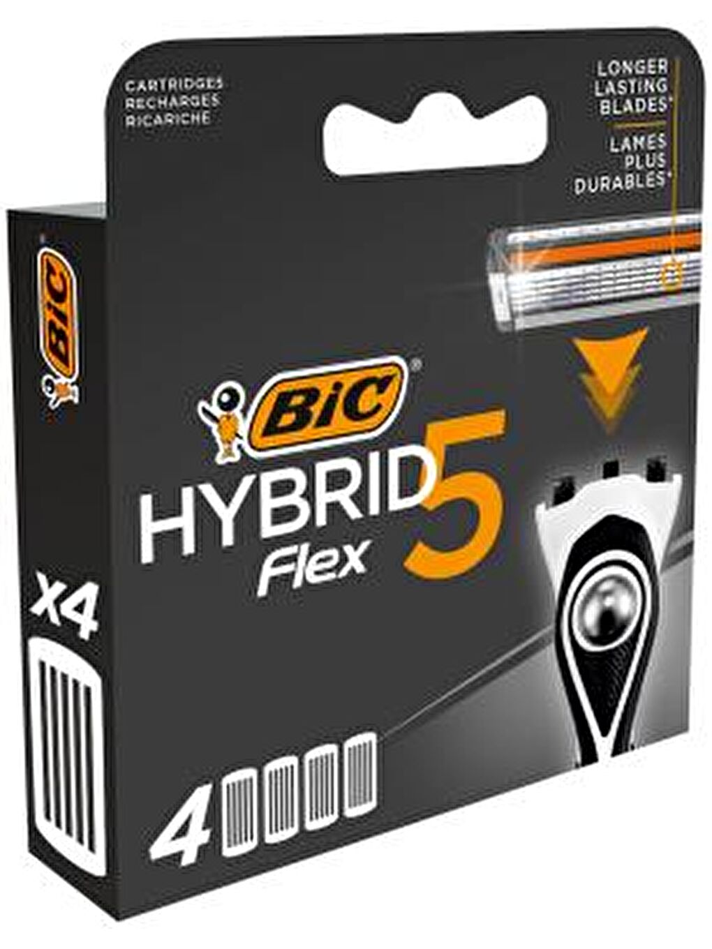 Bic Flex 5 Hybrid Yedek Tıraş Bıçağı Kartuşu 4'lü (5 Bıçak)