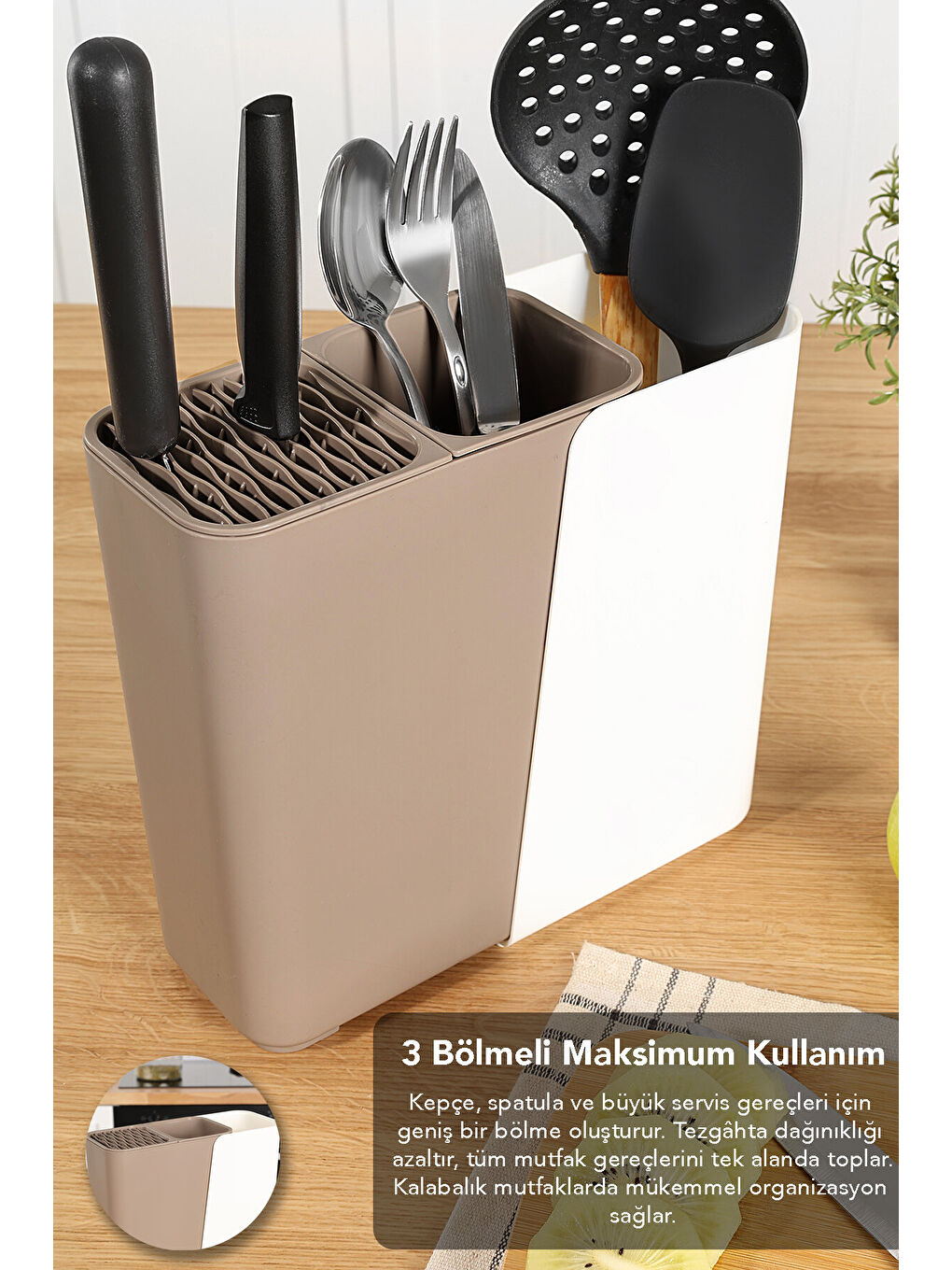 Ekru Bölmeli Bıçaklık-4