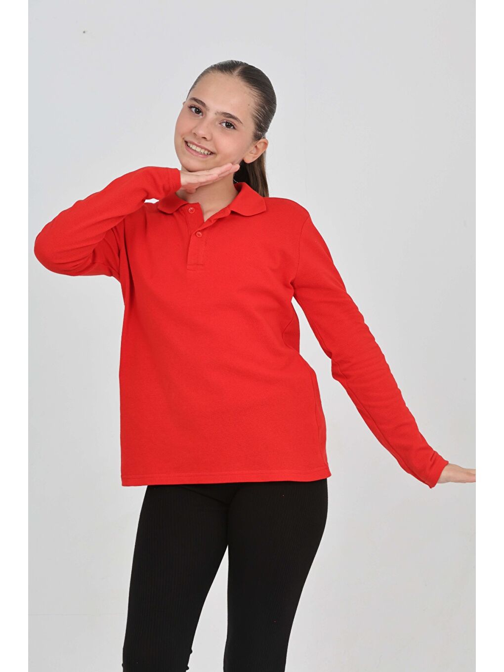 Kırmızı Unisex Çocuk Tişört-1