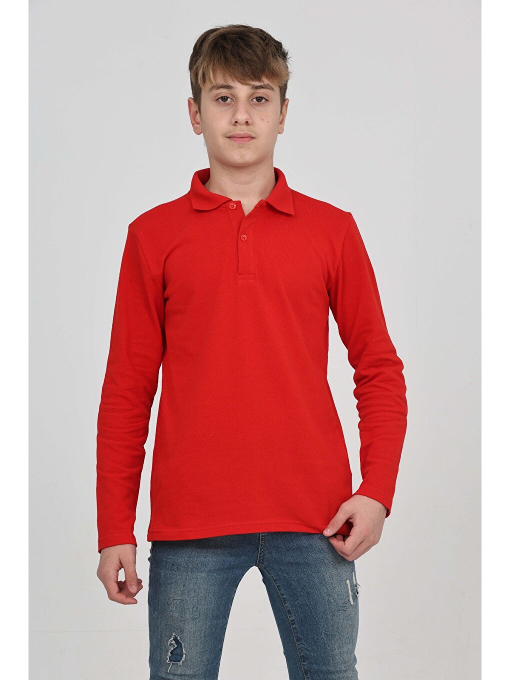 Kırmızı Unisex Çocuk Tişört-5