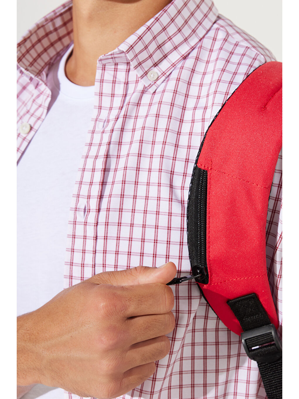 Erkek Kırmızı Logolu Okul-Sırt Çantası-5