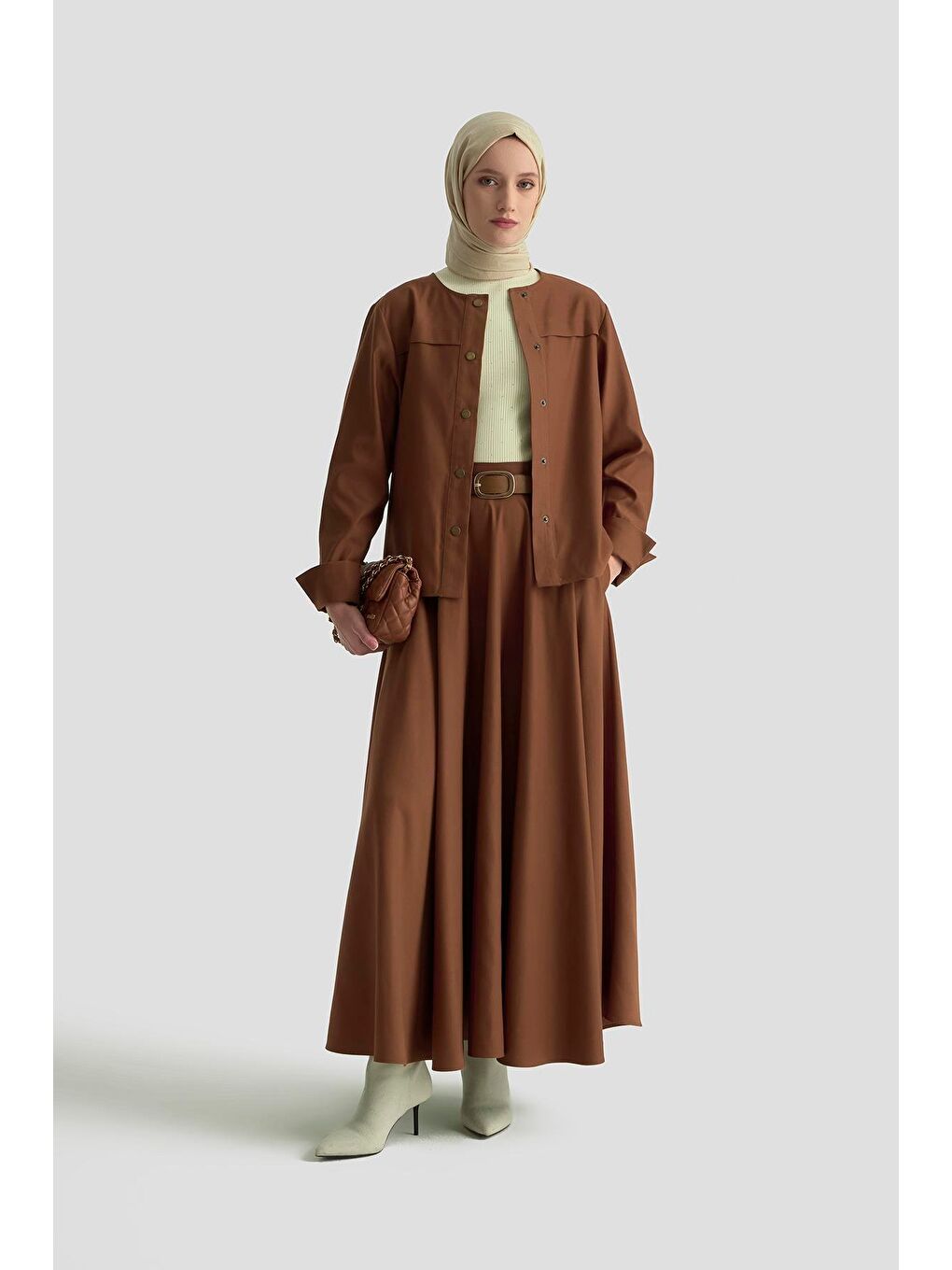 Kahverengi Ceket 25K5124 Kahve-3