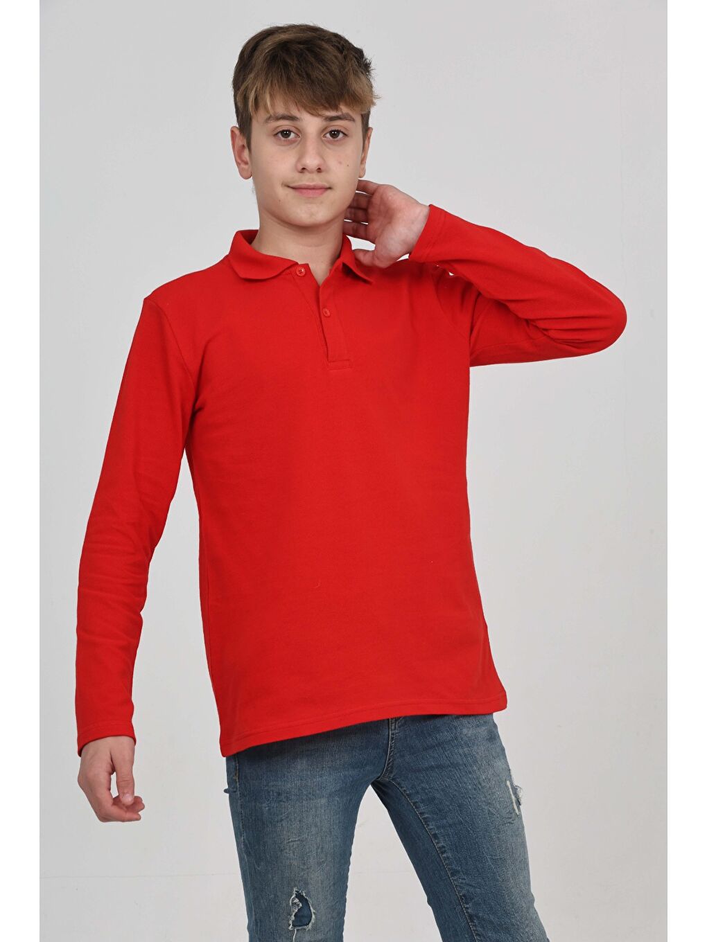 Kırmızı Unisex Çocuk Tişört-8