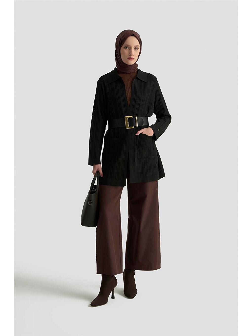 Cepli Triko Giyçık 25Ktd569 Siyah-1