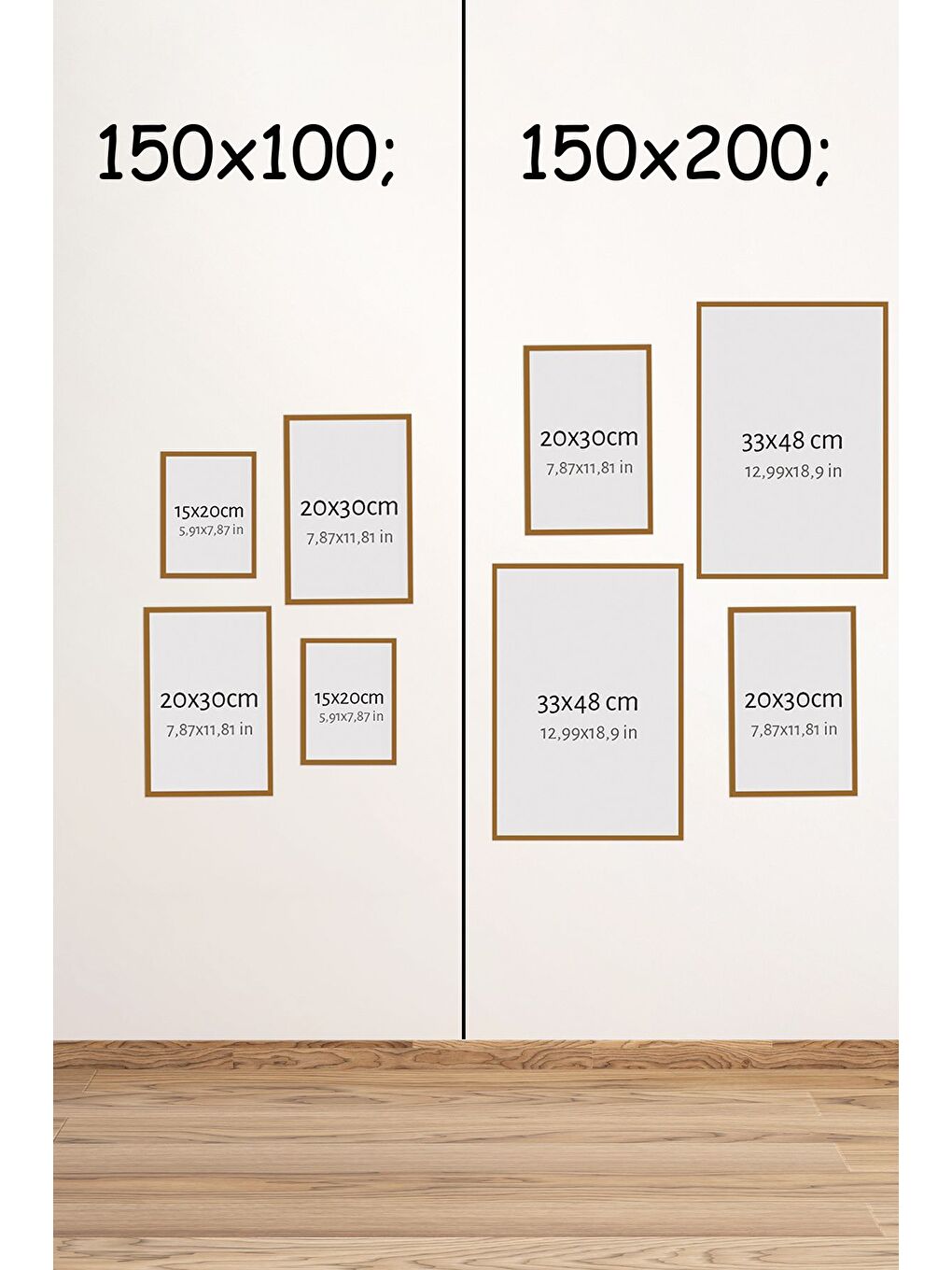 Beyaz 4 Parça Ahşap Çerçeve Görünümlü Mdf Tablo Seti - CRCVSZARTEVESSASTKO49-1