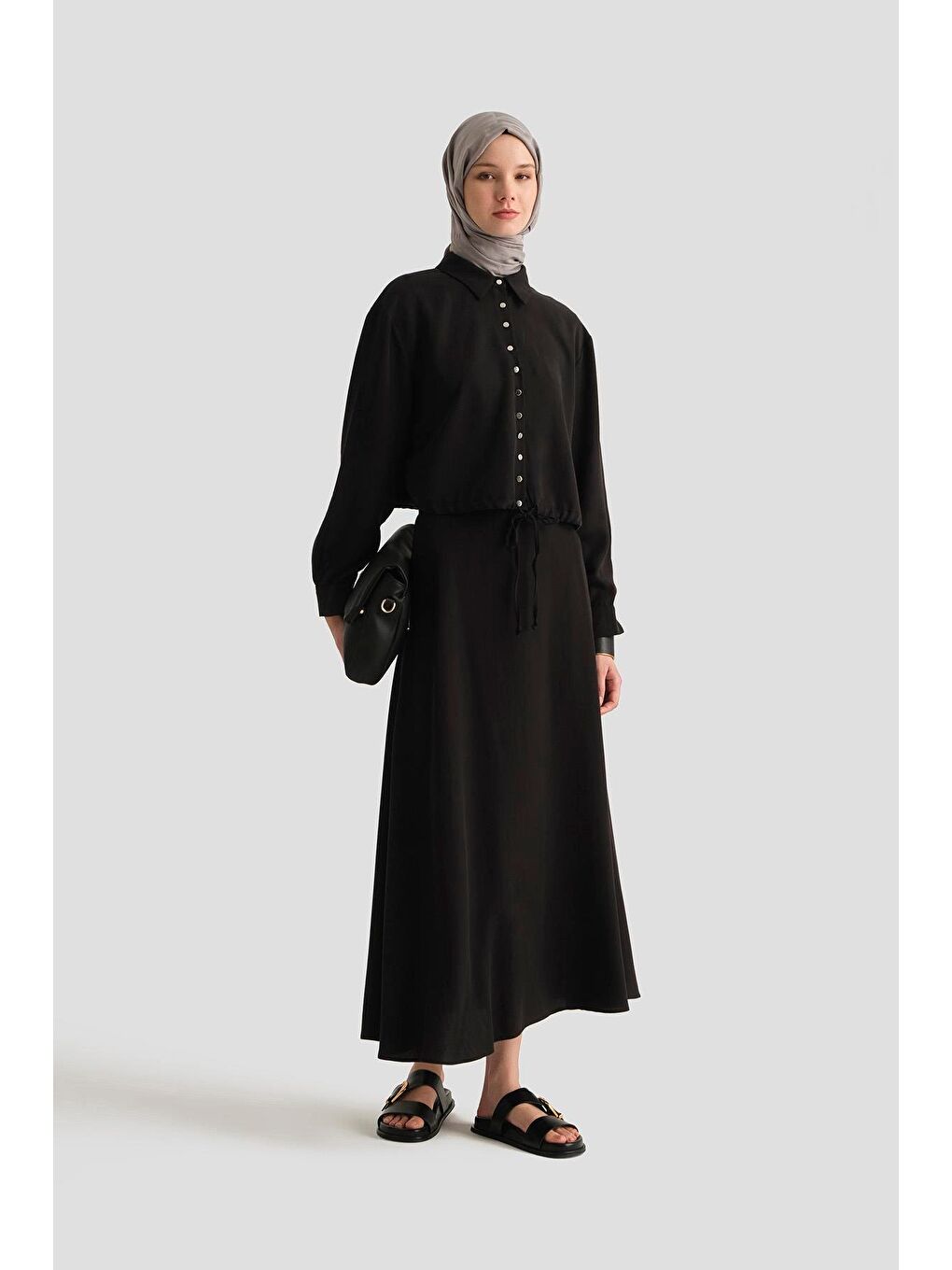 Lyocell Ceket 25Yd4226-1 Siyah-1