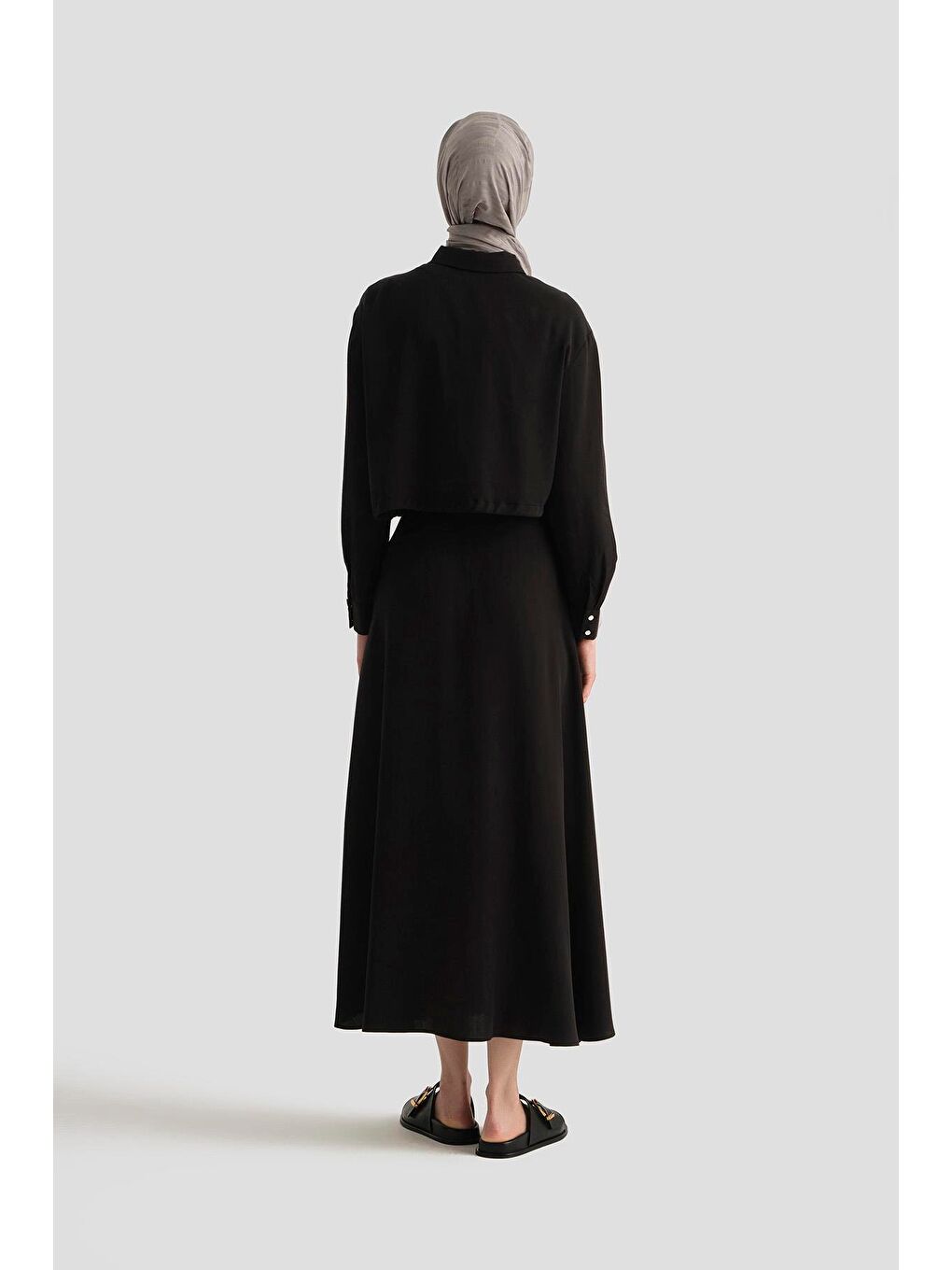 Lyocell Ceket 25Yd4226-1 Siyah-4