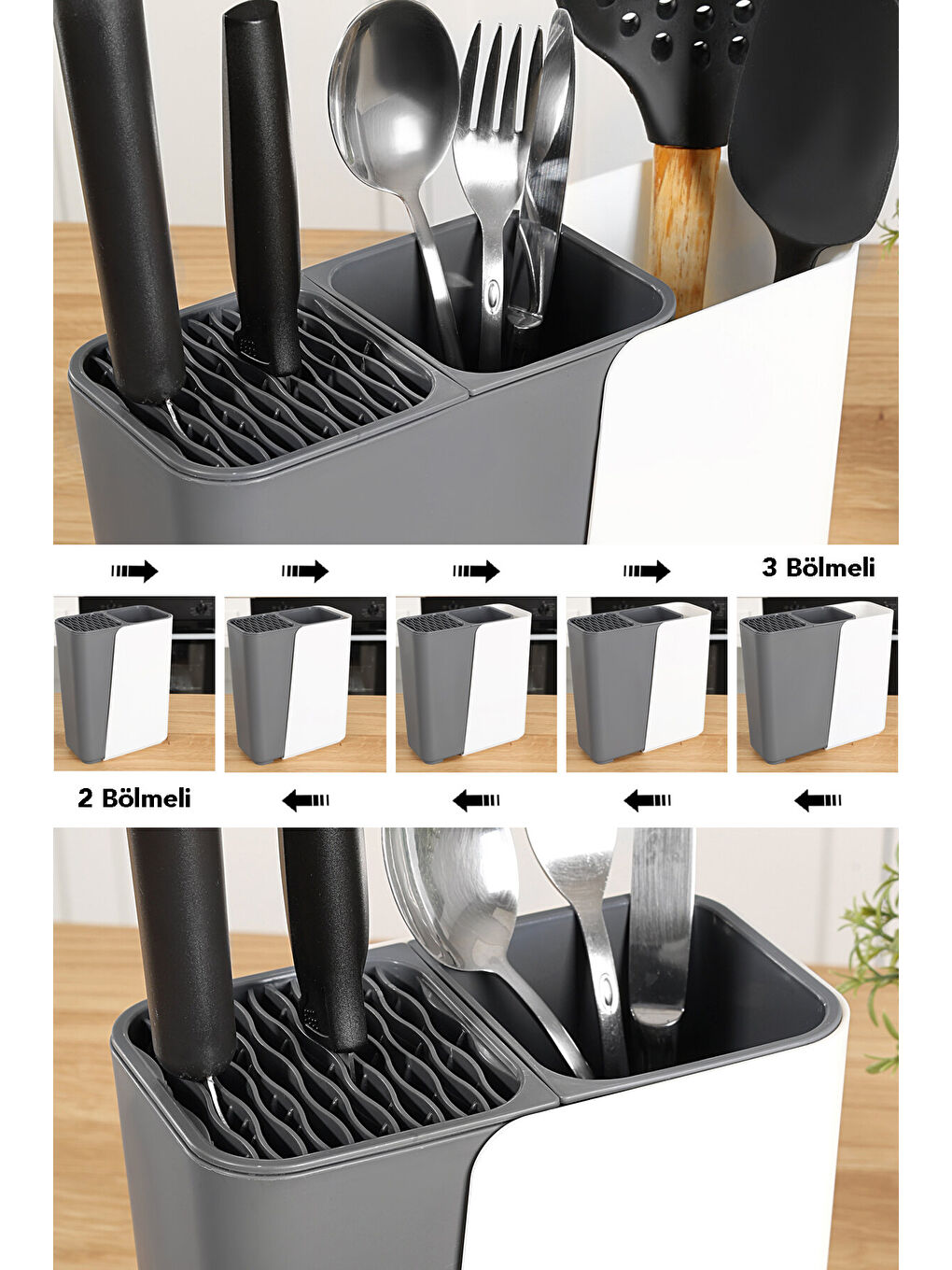 Antrasit Bölmeli Bıçaklık-2