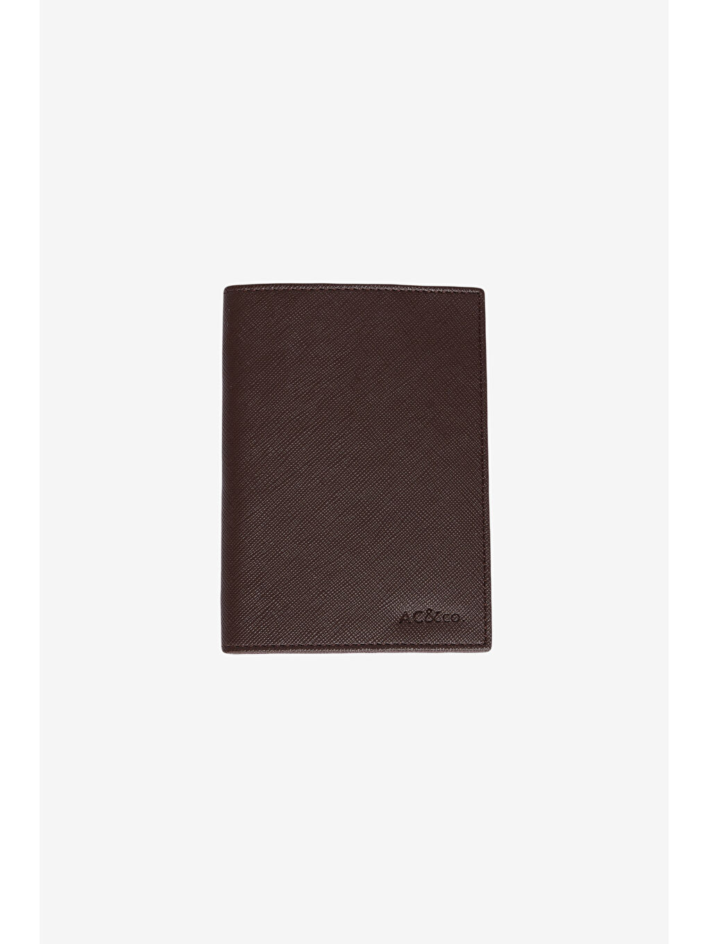 Erkek Kahverengi Suni Deri El Yapımı Pasaportluk